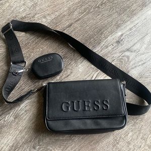 🖤guess black purse crossbody bag
